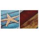 thumbnail image 2 of 2 alfombrillas de baño náuticas antideslizantes para suelo Retro Ing Net Conch, 2 of 5
