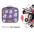 thumbnail image 6 of FORMRS Travel Makeup Bag Large Capacity Train Case Cosmetic Organizer with Adjustable Dividers, Halloween Ghosts Purple, 6 of 8