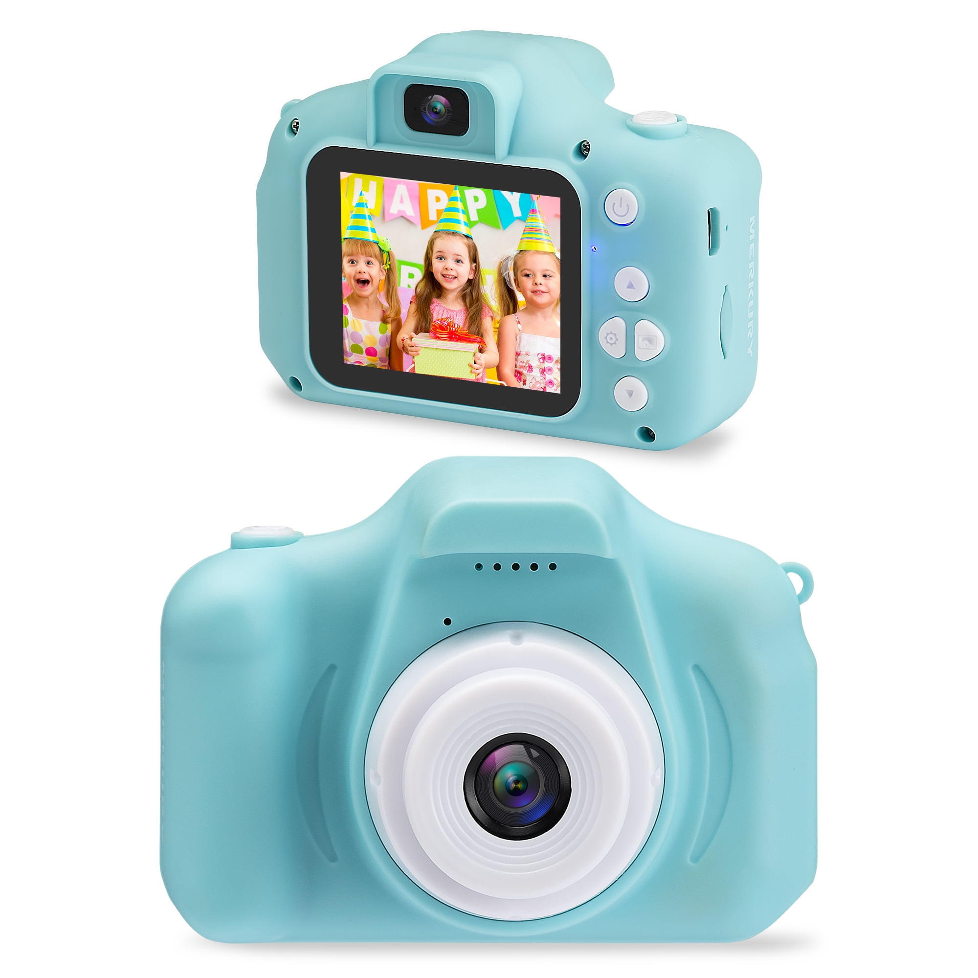 KinderPhoto Digital Camera for Kids - Blue, 3MP, 1080P Video, Games, and More! Merkury Innovations