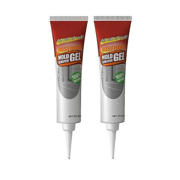 2x Mildew Removing Gel Mold Magic Remover Home Wall Tile Glass Glue Cleaning 20g