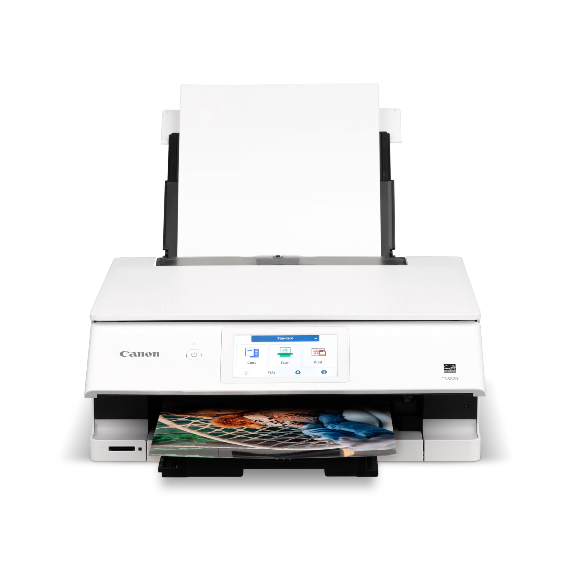 Canon PIXMA TS8820 Wireless Printer, Best for Home Photo Printing, Copy and Scan, White(Sold without manufacturer warranty)
