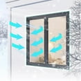 thumbnail image 2 of Windproof insulation film,fully enclosed in winter,thickened for warmth,transparent curtain self-adhesive screen window door, 2 of 6