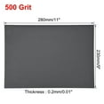 thumbnail image 3 of Uxcell 500 Grits Waterproof Sandpaper Wet Dry Sand Paper Wood Furniture Finishing Silicone Grey 10pcs, 3 of 5