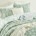 thumbnail image 5 of Nanshing 2 Piece Sage GreenComforter Set, Twin Size Solid Microfiber Print Bedding Set,All Season Leaves Bedding, 5 of 8