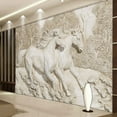 thumbnail image 1 of Papier Peint 3D Euro Rustic Horse Series III SKU WAL0345, 1 of 1