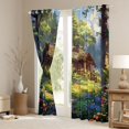 thumbnail image 3 of Manfei Vintage Rustic Cottage Black Out Curtains for Female Men,Nature Scenery Curtains Pack of 2 (42x63 Each),Colorful Floral Flowers Bedroom Curtains,Microfiber Bedroom Decor, 3 of 6