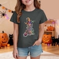 thumbnail image 2 of boobe T Shirt Girls Funny Halloween Graphic Tee Casual Letter Print Fall Tops, 2 of 5