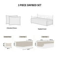 thumbnail image 5 of Smuge 3 Piece Christmas Daybed Cover Set, 39"x75" Lantern Elk Double Sided Quilting Classic Design, Matching 2 Shams, 5 of 7