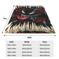thumbnail image 2 of Manta Venom ligera y acogedora para sofá cama, de franela súper suave, de microfibra, para viajes, para todas las estaciones, para adultos y niños, 40 x 30 pulgadas, 2 of 8