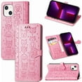 thumbnail image 7 of for Apple iPhone 13 (6.1 Inch) Cartoon Cute Wallet Case,Cat Dog Style Flip Phone Cover with ID Card Holder PU Leather Cases for Apple iPhone 13 MG Pink, 7 of 7