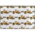 thumbnail image 4 of SKYSONIC Road Roller Caution Sign Area Rug 72x48in Construction Machines Non-Slip Floor Carpet for Indoor Living Dining Room and Bedroom Area, 4 of 7