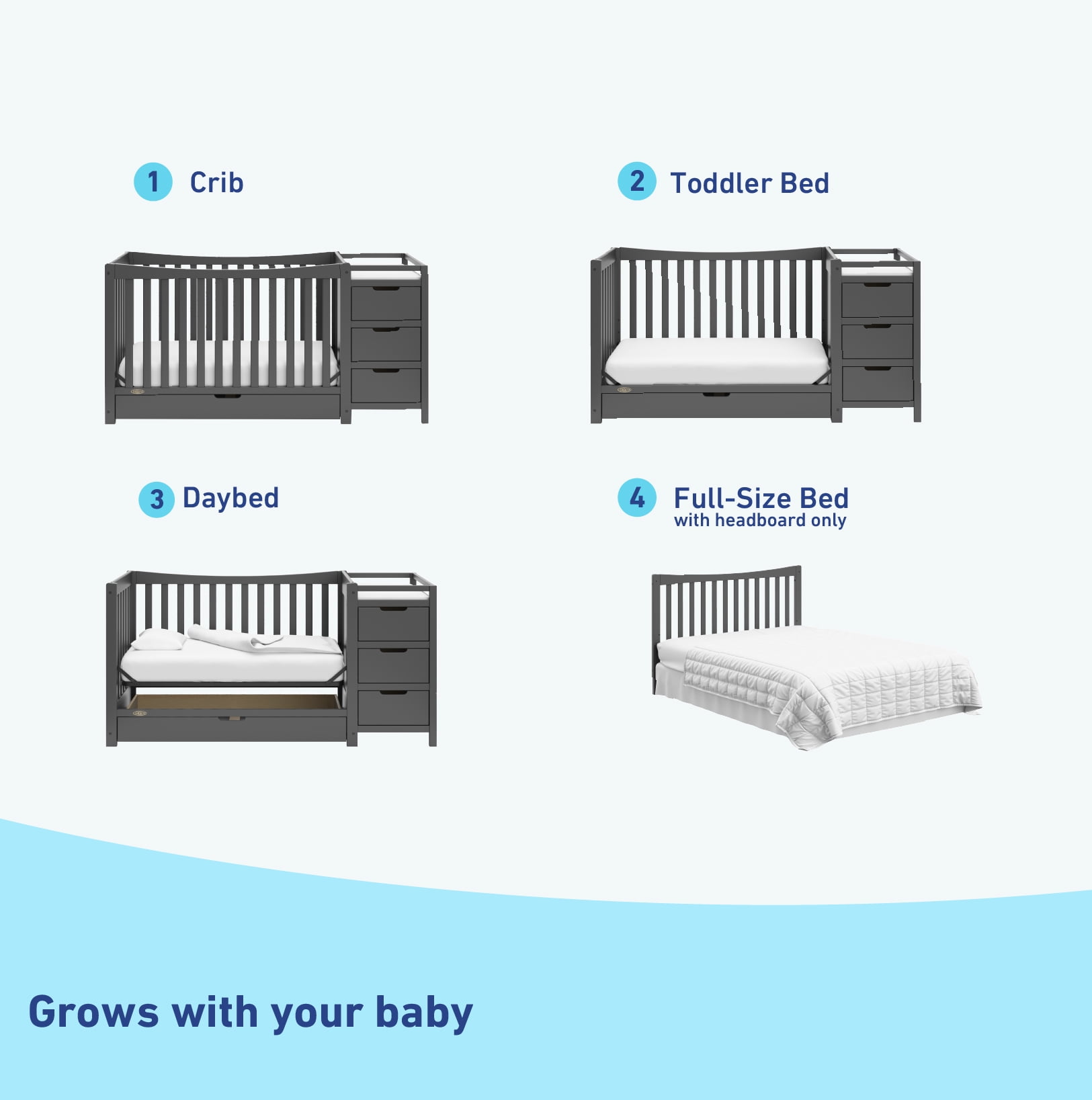 Graco crib size top