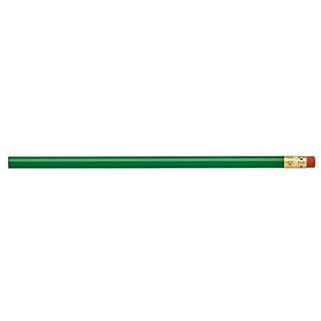 Pencil Guy Blank Neon Round Pencils Neon Green, Pack of 500 #2 HB Woodcase Pencils