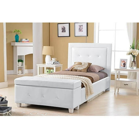 upholstered faux twin platform bed leather master furniture