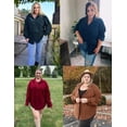 thumbnail image 5 of Zeagoo Womens Plus Size Corduroy Button Down Shirts Long Sleeve Oversized Fall Blouses Tops Casual, 5 of 5