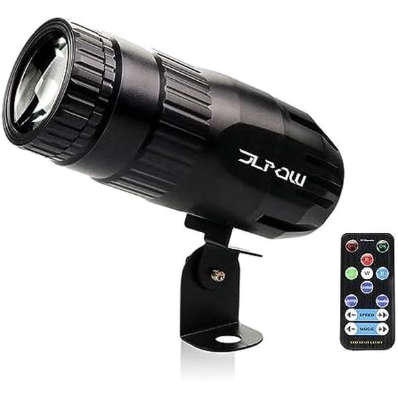 Pinspot Light with Remote, Super Bright Mirror Ball Spotlight, Mini 15W RGBW LED Beam Spot Lights Stage Effect Lighting, Best for DJ Disco Party Bar Club Show Wedding Children's Theater$$