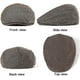 thumbnail image 2 of Adjustable sun hat men's travel beret (coffee + light gray) 2 pieces, 2 of 5