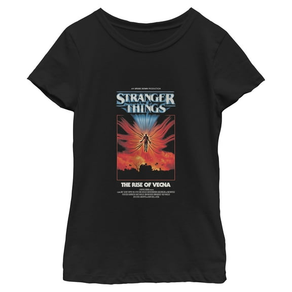 Netflix Girls' Stranger Things The Rise Of Vecna Retro Poster T Shirt