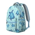 thumbnail image 2 of Cute Tropical Turtle Backpack Waterproof Scratch-Resistant School Bag with Marine Life and Coral Reef Pattern, Breathable Padding, Adjustable Straps for Student and Students, 2 of 5