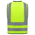 thumbnail image 4 of inhzoy Kids High Visibility Safety Vest Zipper Reflective Strips  Children Waistcoat B Fluorescent Yellow 7-10, 4 of 8