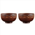 thumbnail image 1 of 2X Cuenco de Madera de Estilo Mongol para Ensalada, de Fideos de Arroz, de Madera Natural de Estilo ÉTnico para NiñOs, Vajilla de Madera para NiñOs, 1 of 8