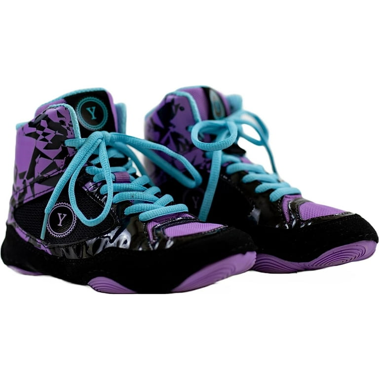 Purple nike shop wrestling shoes