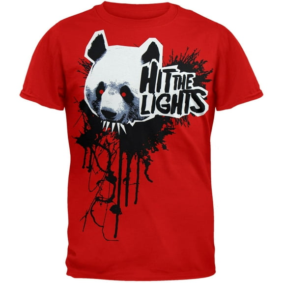 Hit The Lights Men's Panda Soft Short Sleeve T Shirt