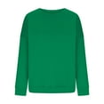 thumbnail image 4 of Atogsazn Women's Oversized Sweatshirt Fleece Casual Long Sleeve Sweatshirt Pullover Crew Neck Tops Blouse Green XL Fashion, 4 of 6