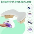 thumbnail image 7 of Unique Bargains Arm Rest for Nails Tech U Shaped Nail Arm Rest Manicure Hand Rest With Detachable Brackets White, 7 of 7
