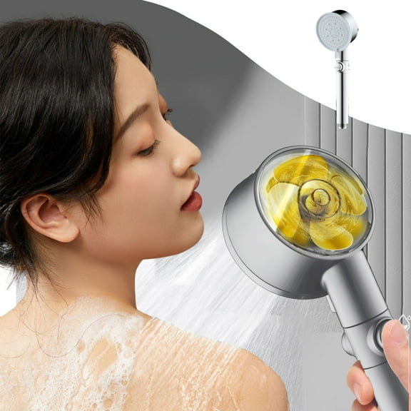 Handheld Fan VibHome Up to 40% off! Turbo Shower Head Home Bath Shower Nozzle Water Heater Filter Shower ,5 Bathing Modes, One Pressurised Water Stop Function Shower Head.