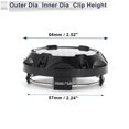 thumbnail image 6 of Unique Bargains Wheel Center Caps 64mm / 2.52" Black 1Pc with Black Carbon Fiber Pattern Sticker, 6 of 6
