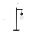 thumbnail image 3 of Elegant Designs Hanging Lightbulb Table Lamp, Black, 3 of 6