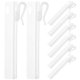 thumbnail image 1 of 50pcs Curtain Rod Hooks Plastic Adjustable Drapery Curtain Tape Clip Hook Hanging Hook, 1 of 3