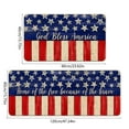 thumbnail image 3 of Blueek 2Pcs Patriotic America Star Welcome Doormat - Non-Slip Indoor Outdoor Rugs for Memorial Day, 4th of July Celebrations & Home Decor, 3 of 7