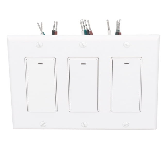 Interrupteur Mural Intelligent, Interrupteur Mural WiFi Intelligent à Commande Vocale et Audio à Distance Ac100-240, Fonctionnement Automatique pour la Maison