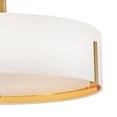 thumbnail image 3 of 47573LCB Hinkley Lighting Halle - 40W 4 LED Medium Semi-Flush Mount-10.25 Inch Tall and 19.5 Inch Wide-Lacquered Brass Finish, 3 of 8