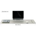 thumbnail image 3 of Dual Sided Leather Desk Mat - Waterproof Desk Pad for Office and Home - Desk Organization and Accessories - Ideal for Large Mouse Pad and Desk Mats on Top of Desks(Brown+Gray,36"x 17"), 3 of 7