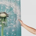 thumbnail image 3 of Patifu Dandelion Water Droplets Bathroom Shower Curtain Set with Hooks 100% Polyester Fiber Waterproof Shower Curtain Set 36"x72, 3 of 7