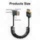 thumbnail image 3 of Coiled HDMI 2.1 Cable, Male to Male, Supports 8K@60Hz and 4K@120Hz, 48Gbps Speed for Compatible Devices, 3 of 5