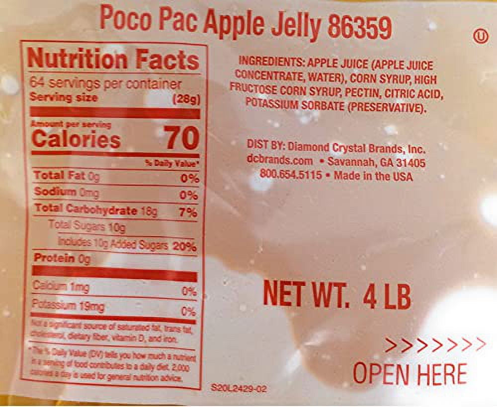 Apple Jelly Bulk Bag | 4 Pound Bag (1 Bag)