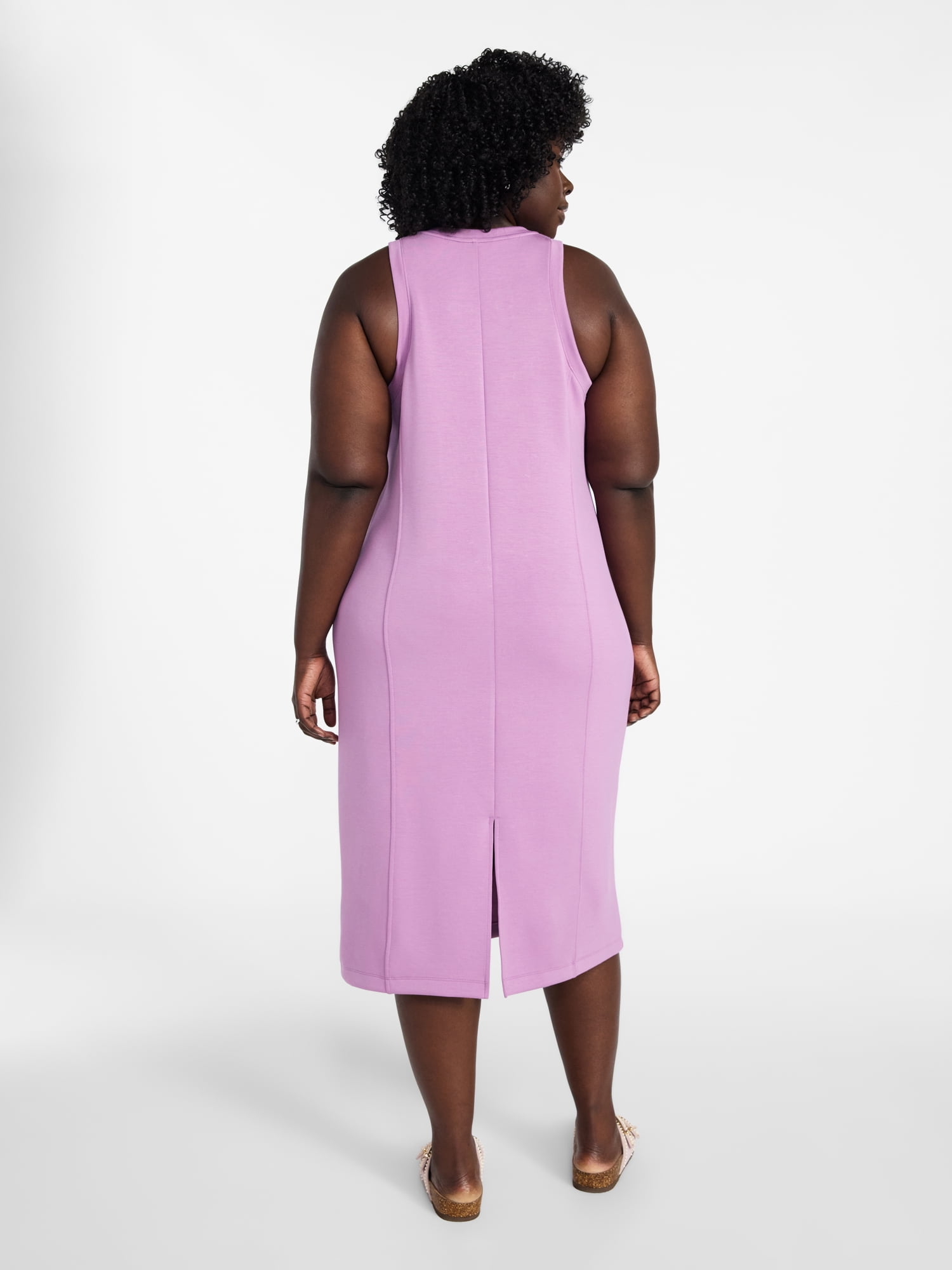 Terra & Sky Women's Plus Size Scuba Knit Midi Tank Dress, Sizes 0X-5X -  Walmart.com