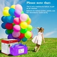 thumbnail image 7 of Electric Balloon Pump, Portable Electric Balloon Blower Machine Balloon Air Pump Dual Nozzle Rose Red 110V 600W Balloon Inflator for Party Decorations, 7 of 7