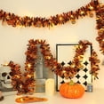 thumbnail image 2 of Guirnalda de luces de oropel para Halloween de 2 m, funciona con pilas, multicolor, con brillantes luces metálicas | Decoración colgante de plástico duradero para paredes, puertas, techos, mesas,, 2 of 6