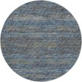 thumbnail image 2 of Addison Rugs Dream Shag Premium Machine Washable Transitional Horizontal Bars Blue Round Rug, 8' x 8', 2 of 8