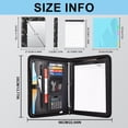 thumbnail image 4 of Carpeta Portfolio Organizer Eshow de piel vegana con cierre, 4 of 9