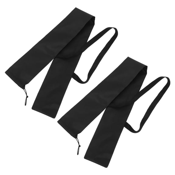 COMPUKAS 2-Pack Softball Accessory Bags, Black Oxford Cloth Portable Baseball Gear Bags for Training and Practice Sessions