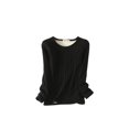 thumbnail image 1 of Guardurnaity Ropa interior Camiseta Mujer Cálido Grueso Algodón A prueba de viento Ropa interior sin rastro Ropa cómoda Manga larga Invierno Prendas para la parte del cuerpo Negro XL negro XL Guardurnaity AP013131-03, 1 of 6