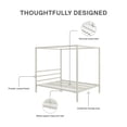 thumbnail image 6 of DHP Modern Metal Canopy Platform Bed Frame, Queen, Off White, 6 of 13