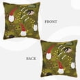 thumbnail image 3 of Kll Gnomes Playing In The Garden Decorative Throw Pillow Covers Velvet Soft For Couch Sofa Bedroom Living Room Outdoor -20"X20", 3 of 8