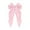 Pink, variant on Long Polka‑Dot Chiffon Bow Hair Clip, Oversized Elegant Spring Barrette for Women Back‑of‑Head Hairstyle Decoration